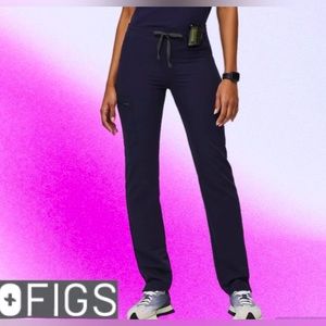 FIGS-Yolo skinny scrub pants Navy blue
